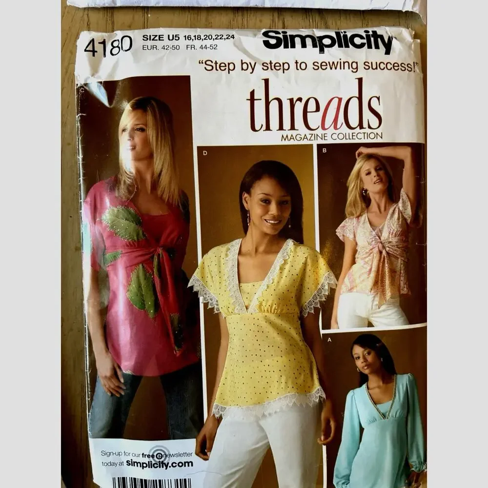 8 VTG sewing patterns women Separates Babydoll Tops Pencil Skirts Pants Lot 8
